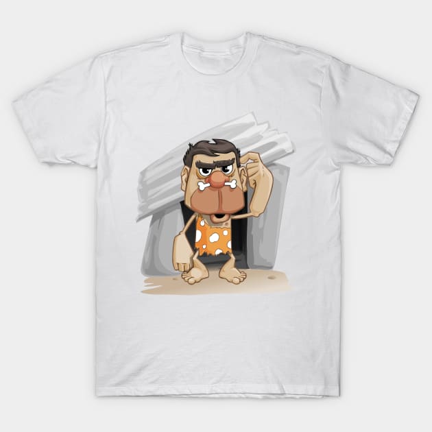 Caveman. T-Shirt by LeonLedesma